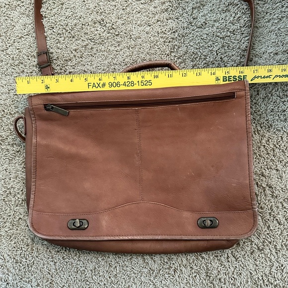 Leather Messenger Bag - Picture 2 of 10